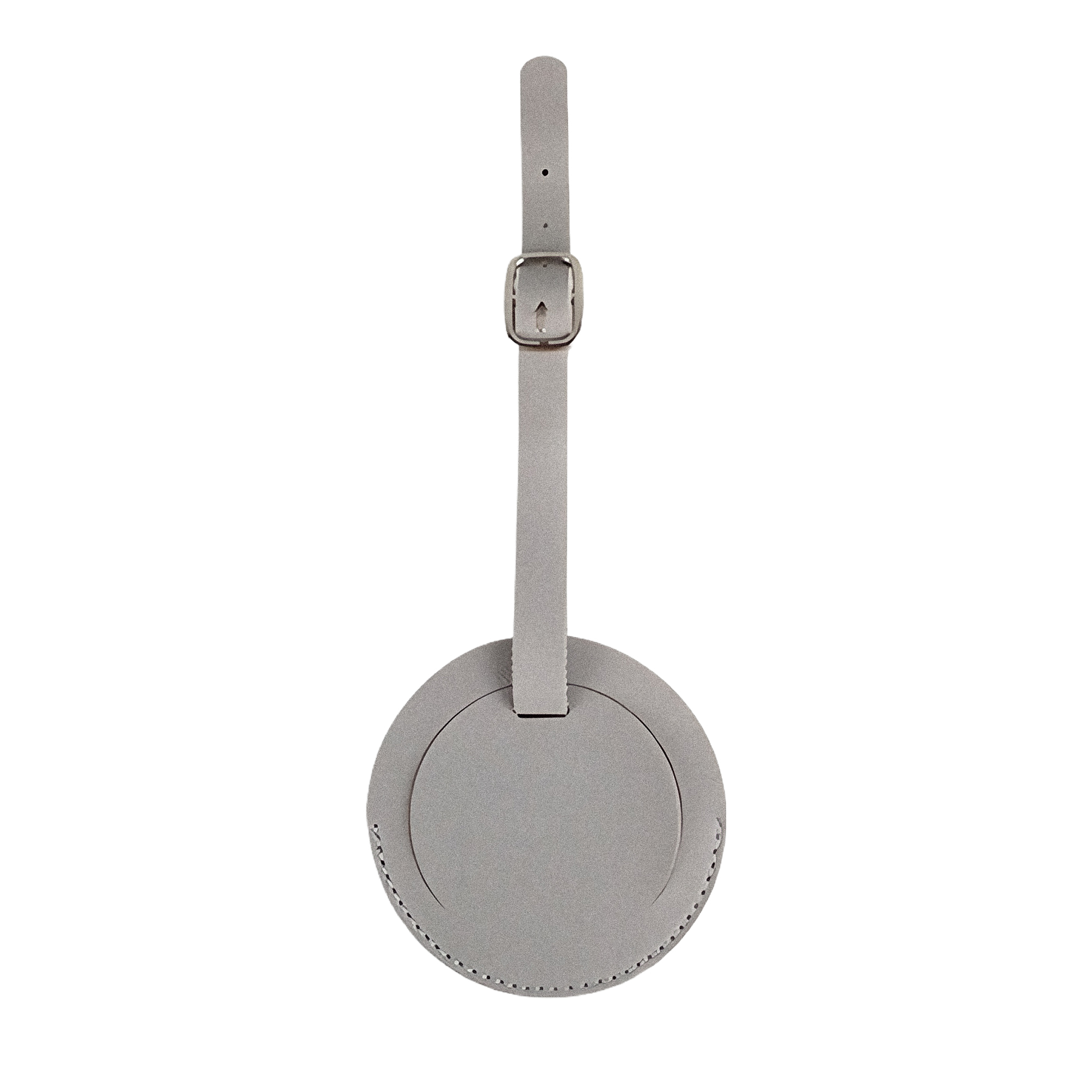 Round Thickened PU Leather Luggage Tag with Card 5