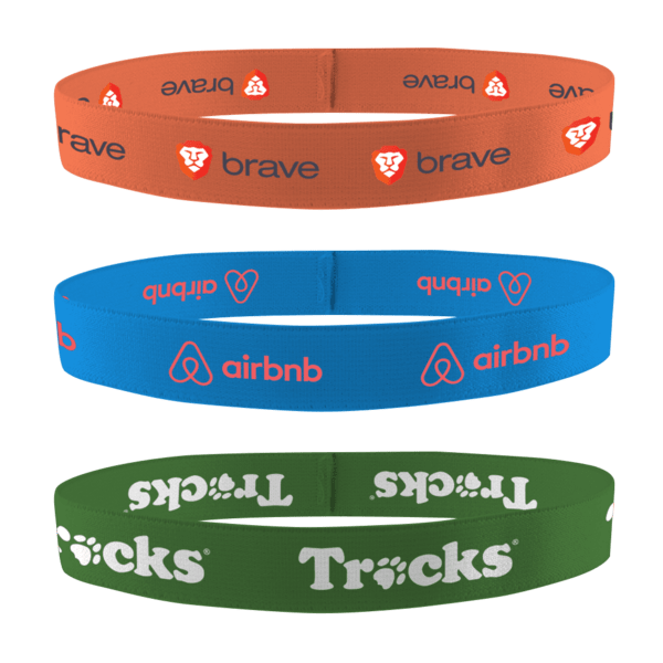 3/4" Dye Sublimated Stretchy Elastic Headband 2
