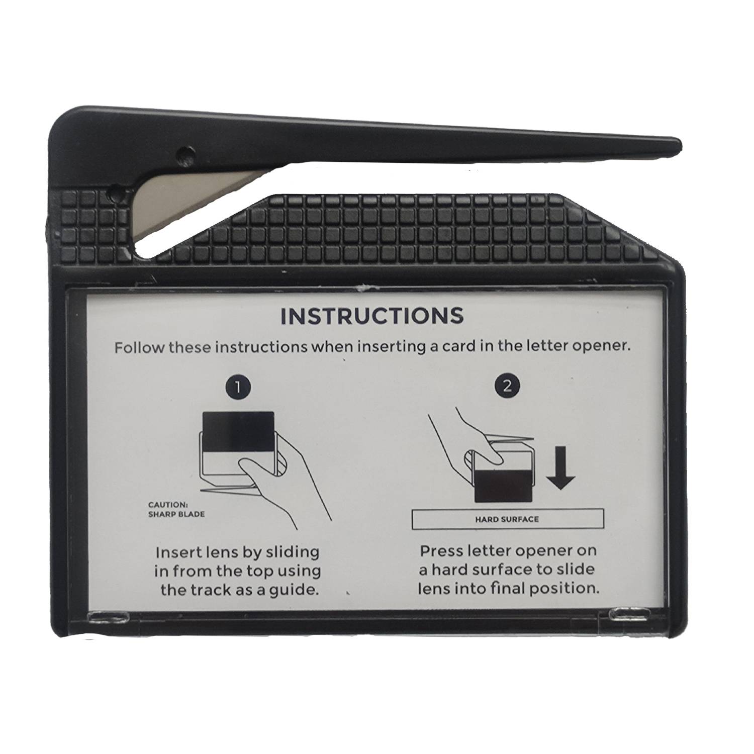 2-in-1 Plastic Card Case Letter Opener 4