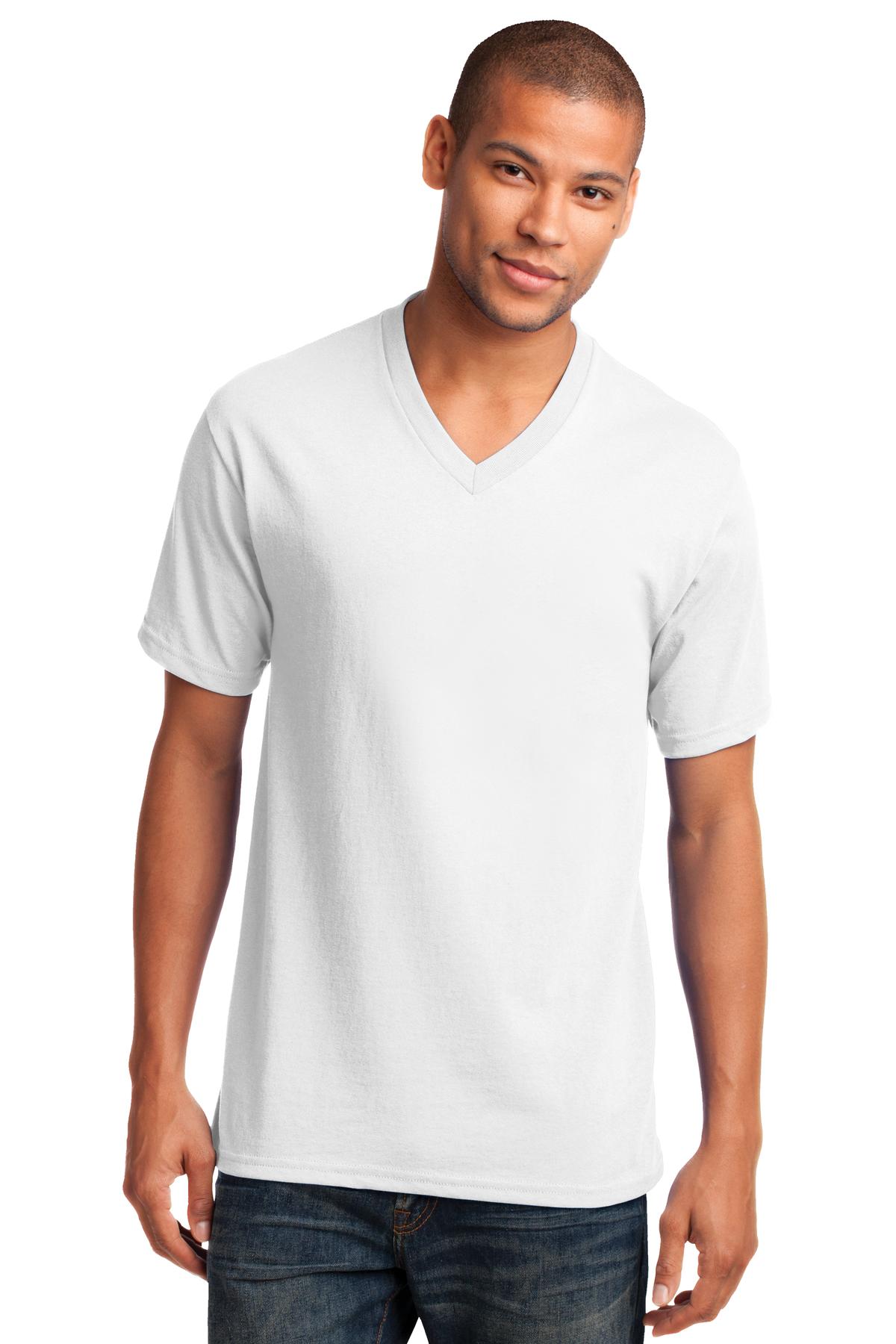 Port & Co Core Cotton V-Neck Tee. PC54V 30