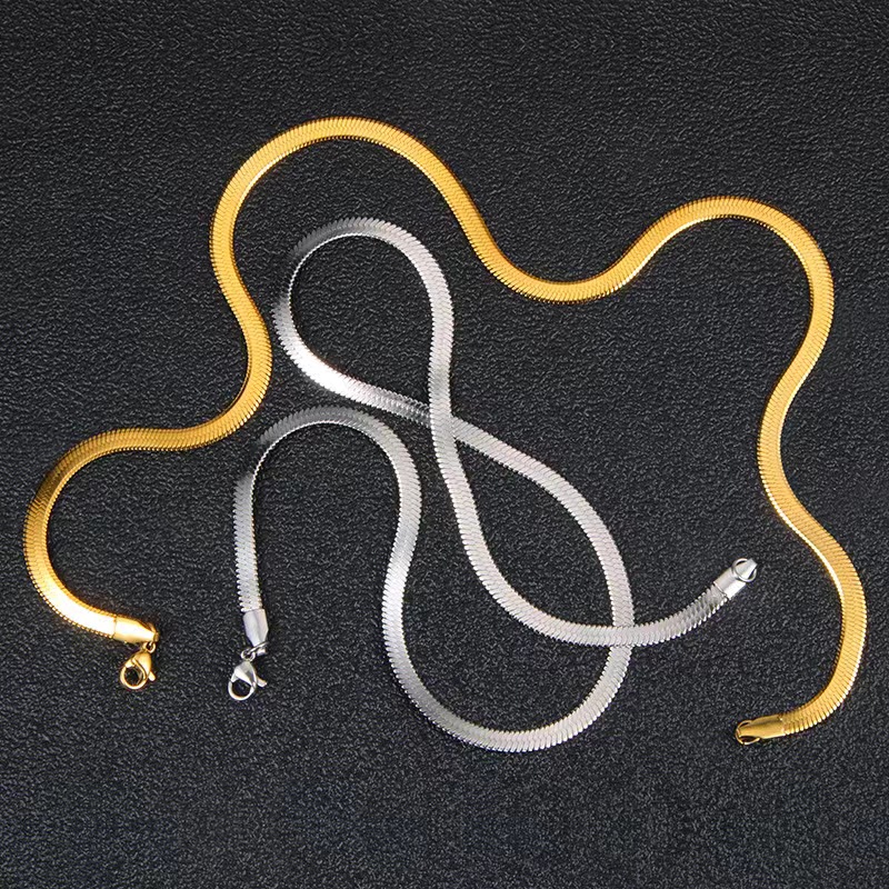 Gold Snake Chain Necklace 1