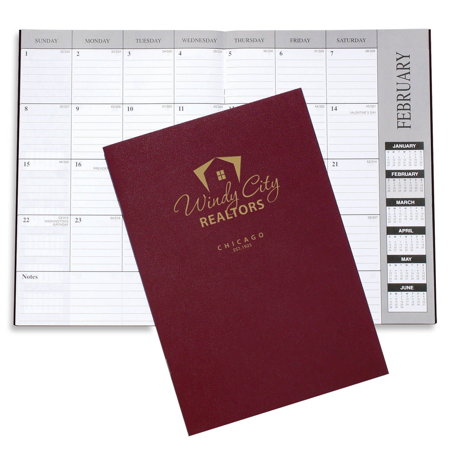 Monthly Desk Planner - Leatherette 10