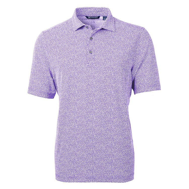 Cutter & Buck Virtue Eco Pique Botanical Print Recycled Men's Polo 6