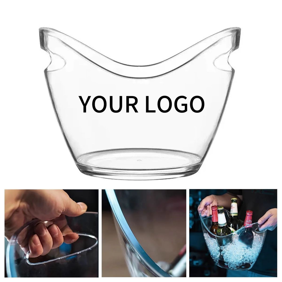 Durable Acrylic Ice Bucket for Home or Commercial Use 3