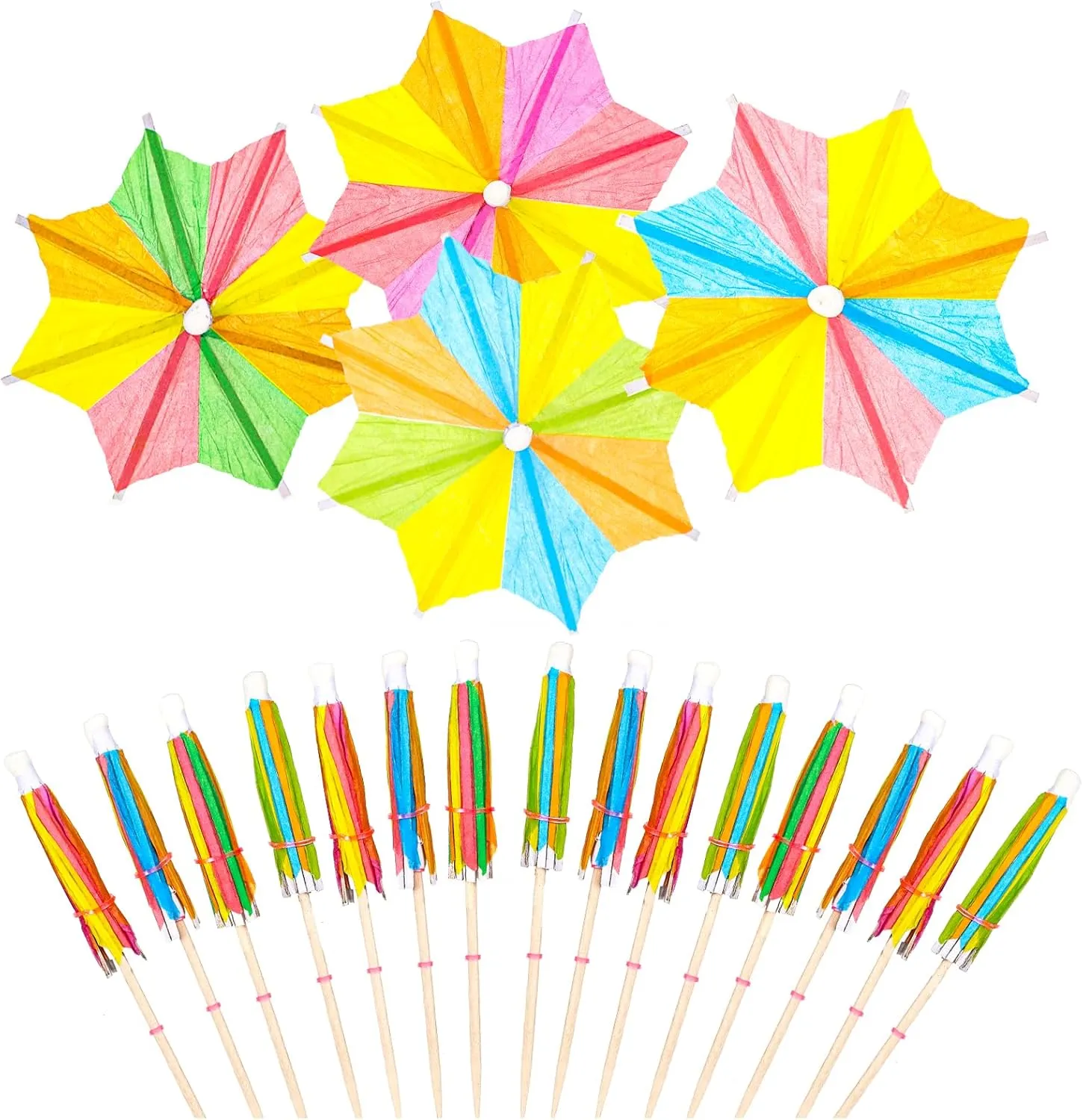 Mini Paper Parasols Cocktail Umbrella 7