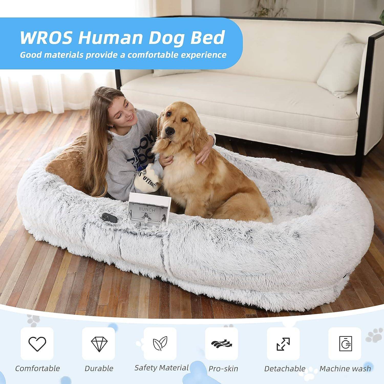 Human Pet Dog Bed 6