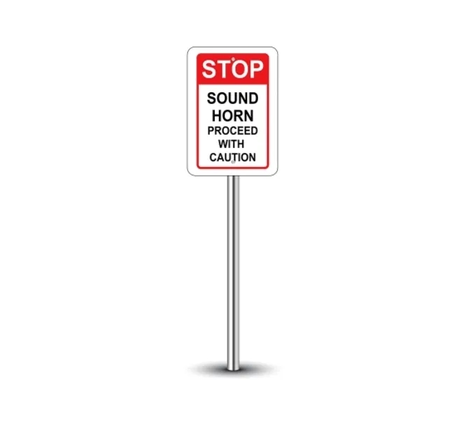 Stop Signs - 1ft x 1ft (SQFT) w/Holes & pantone Color 2