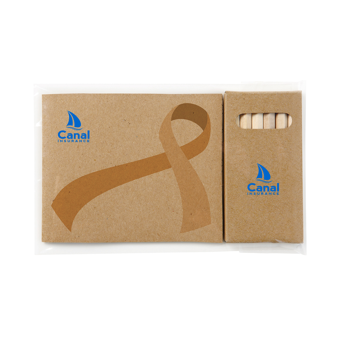 Awareness Ribbon Adult Coloring Book & 6-Color Pencil Set To-Go 1
