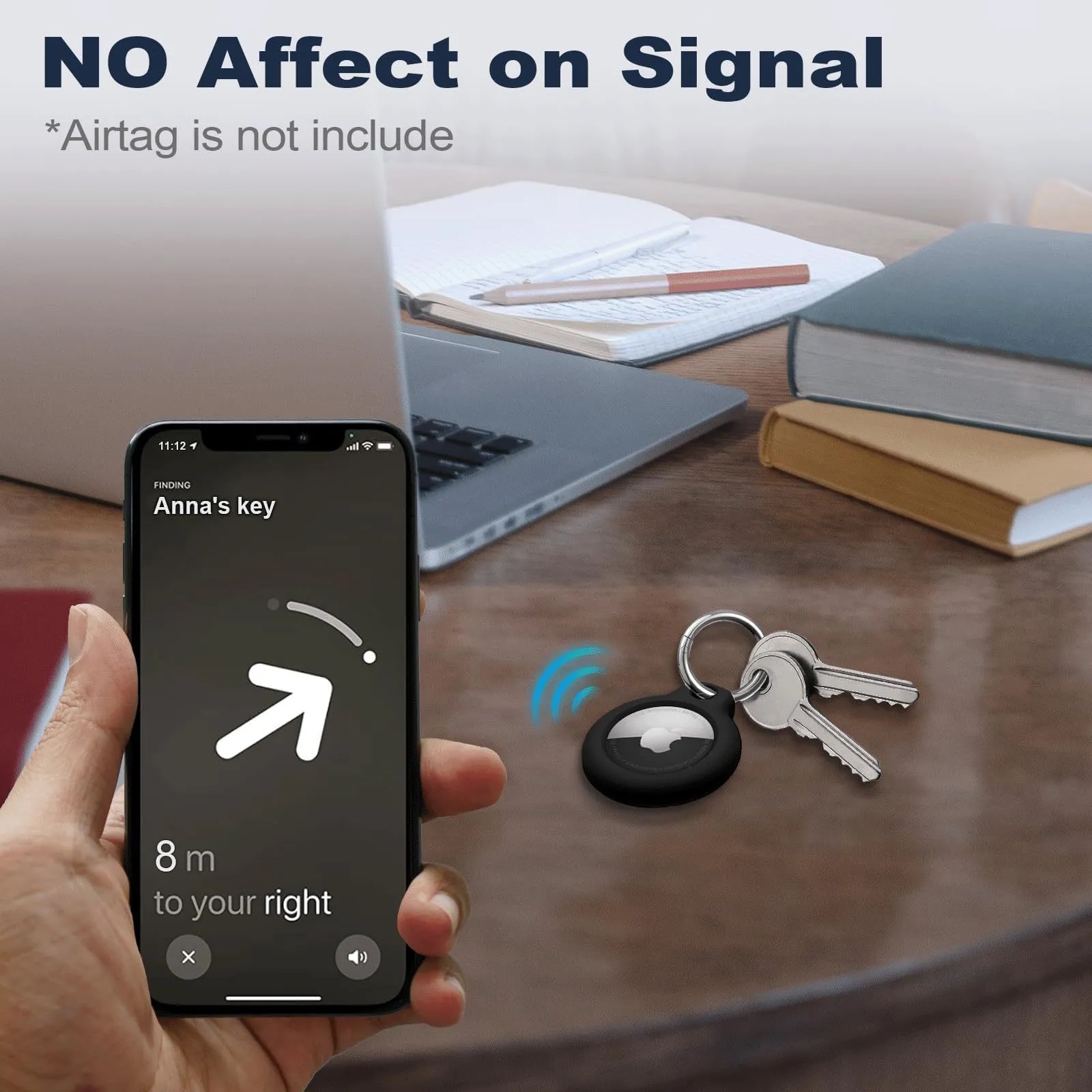 Custom Airtag Keychain Case Durable Anti Scratch Holder for Keys Bags Pets Gifts 1