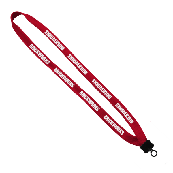 5/8" Polyester Lanyard with Plastic Clamshell & O-Ring 4