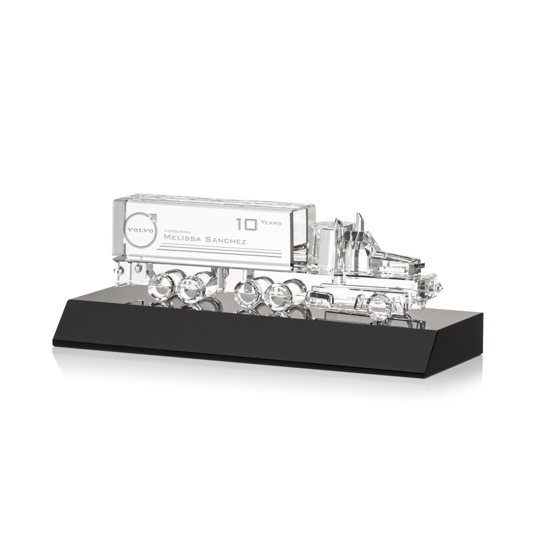 Crystal 18 Wheeler on Base - Black 7