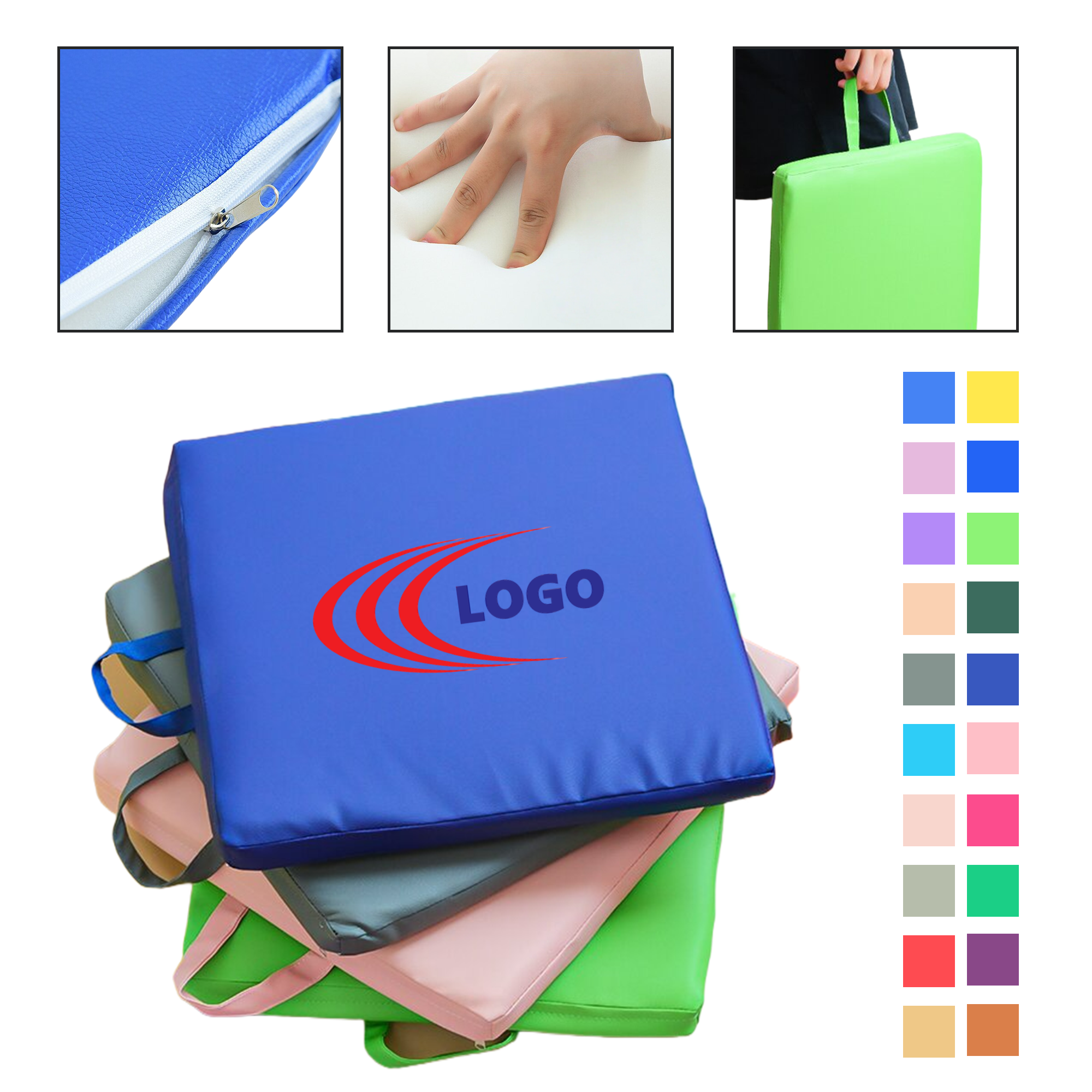 Portable Stadium Seat Cushion With Handle MOQ20 2