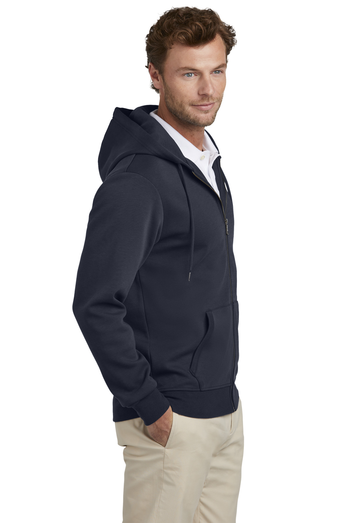 Brooks Brothers Double-Knit Full-Zip Hoodie BB18208 19