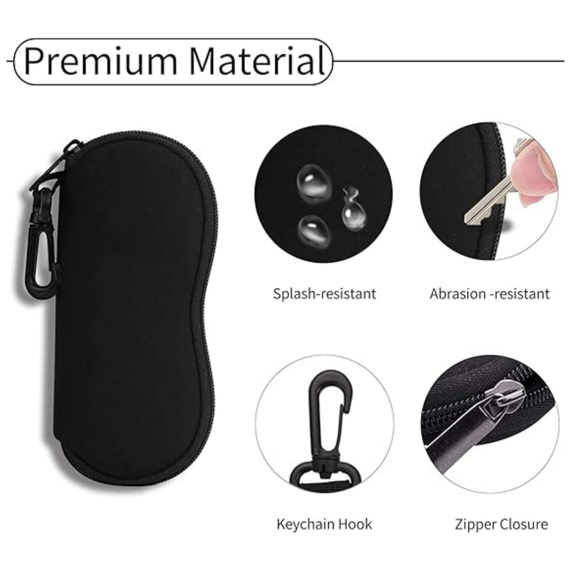 Neoprene Sunglasses Case with Carabiner 4