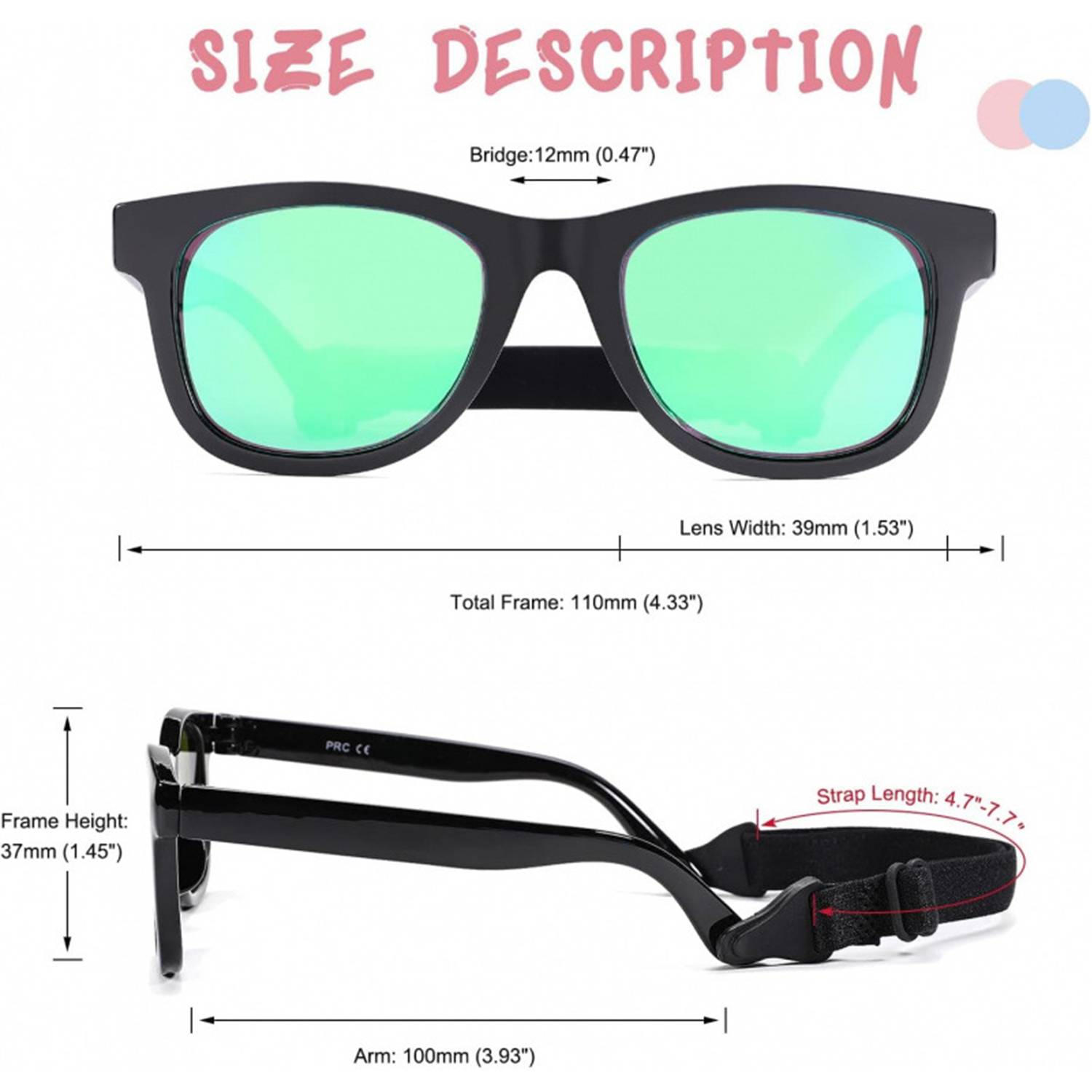 Flexible Polarized Kids Sunglasses –Bendable & UV Protection 9
