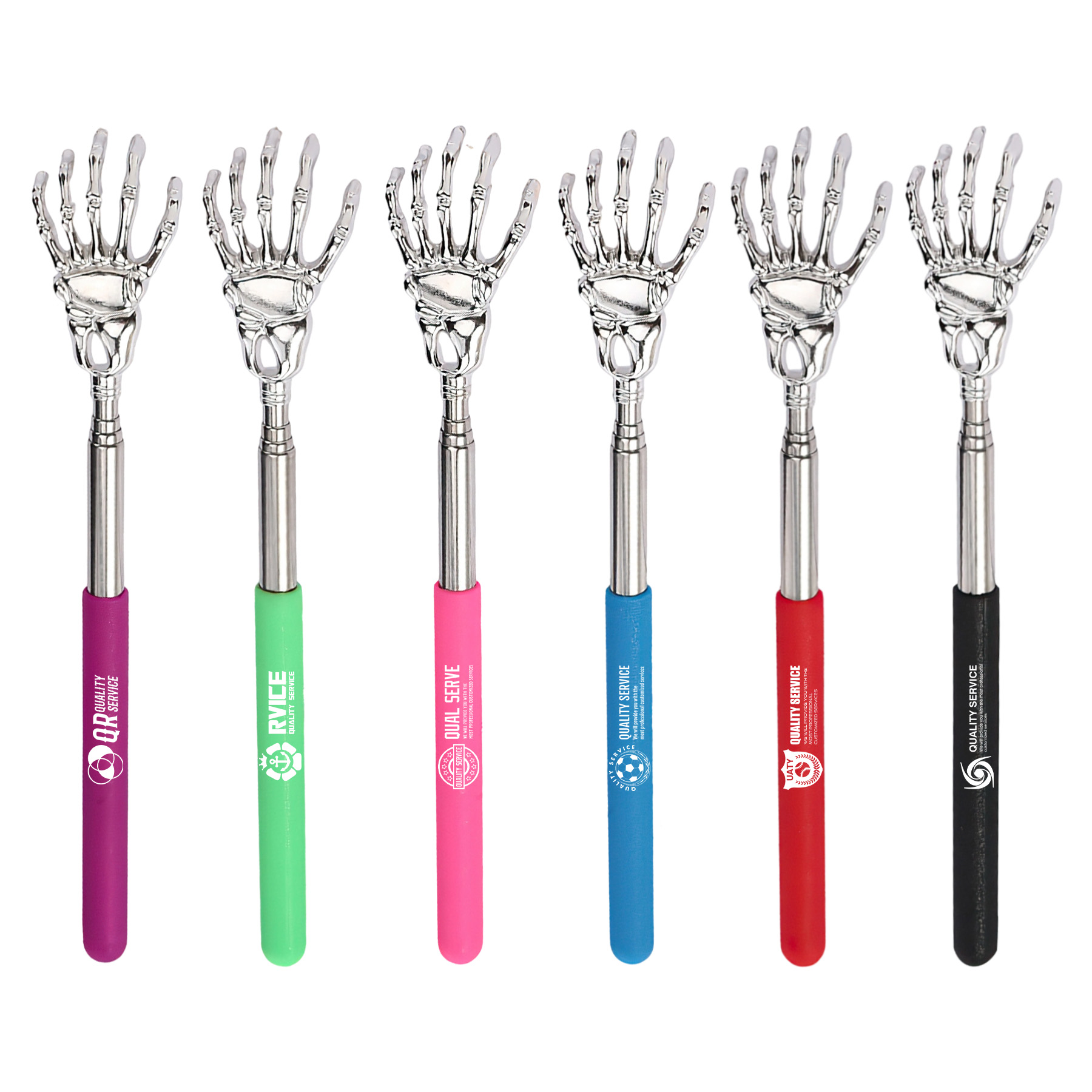 Extendable Stainless Steel Palm Skeleton Scratcher 5