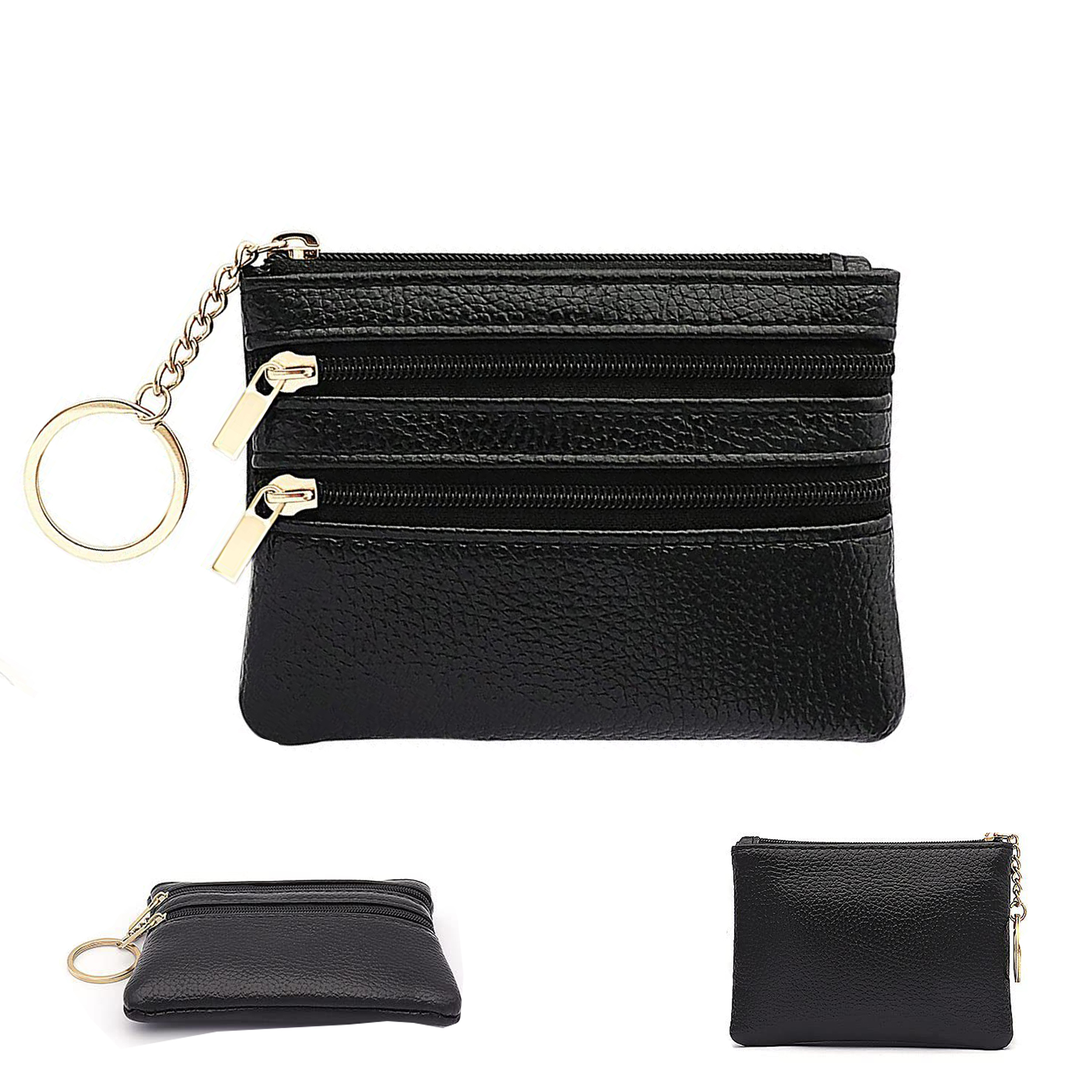 pu RFID anti-theft brush mini wallet 3
