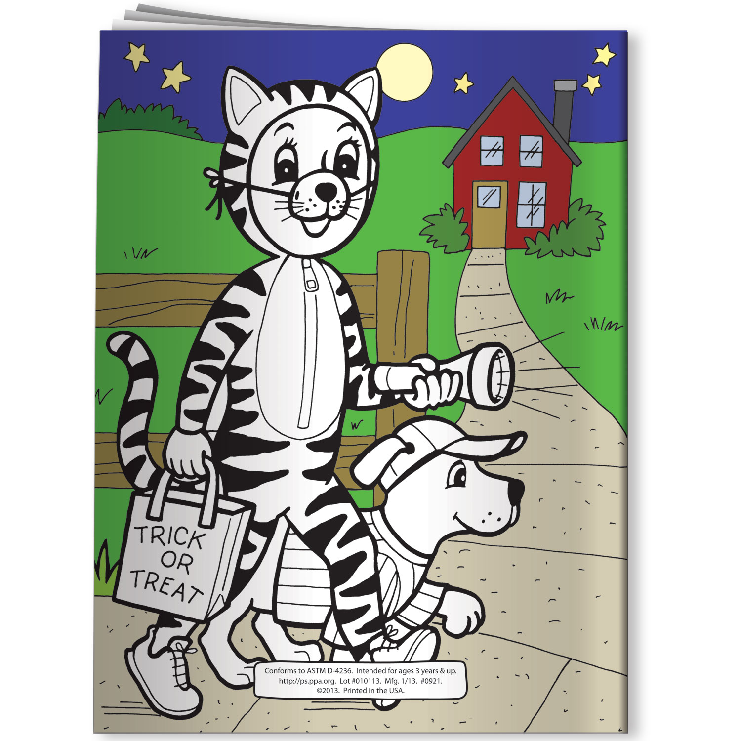 Combo Pack - CB1037 Coloring Book & 4-Pack of Crayons in a Poly Bag 3