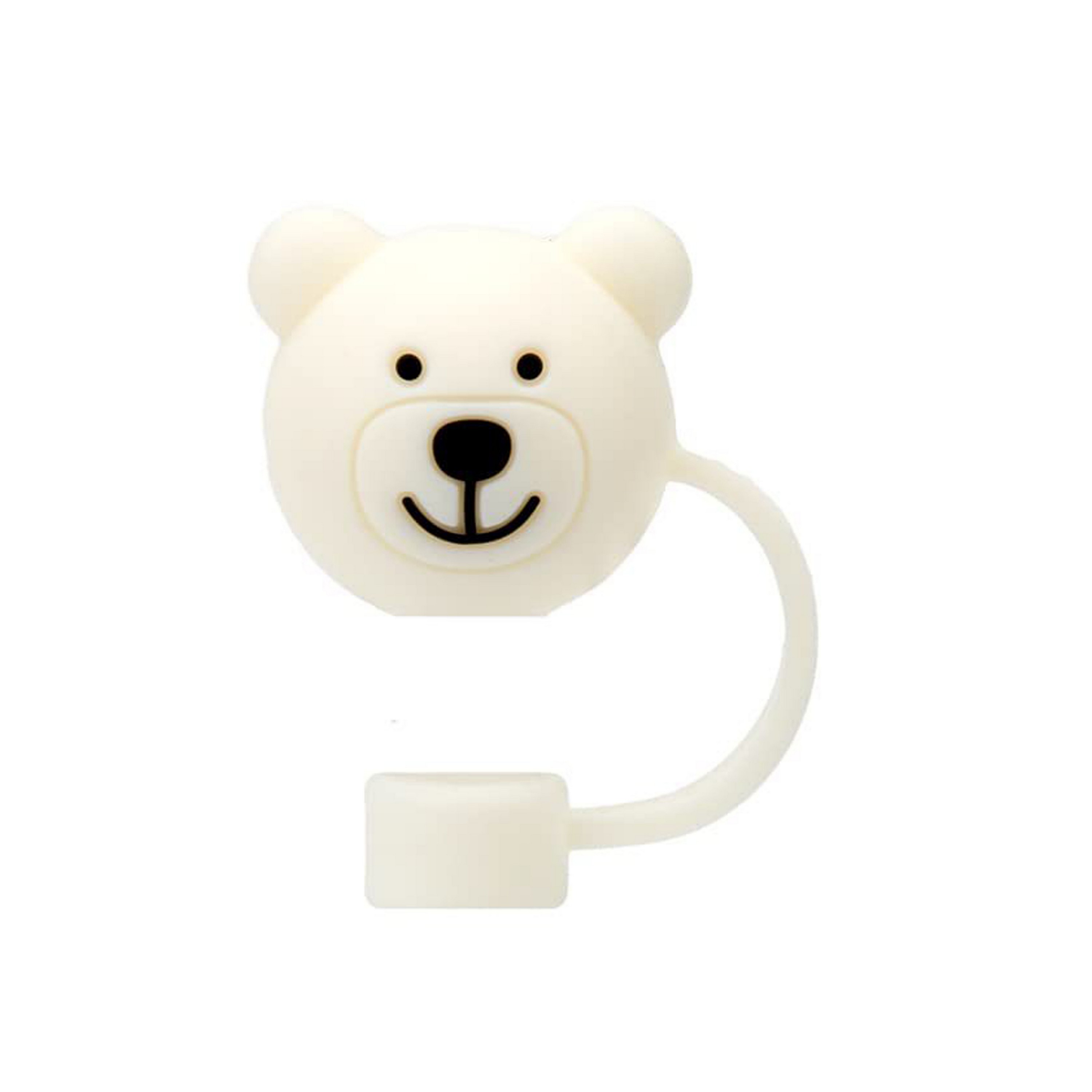Bear Panda Silicone Straw Stoppers 4