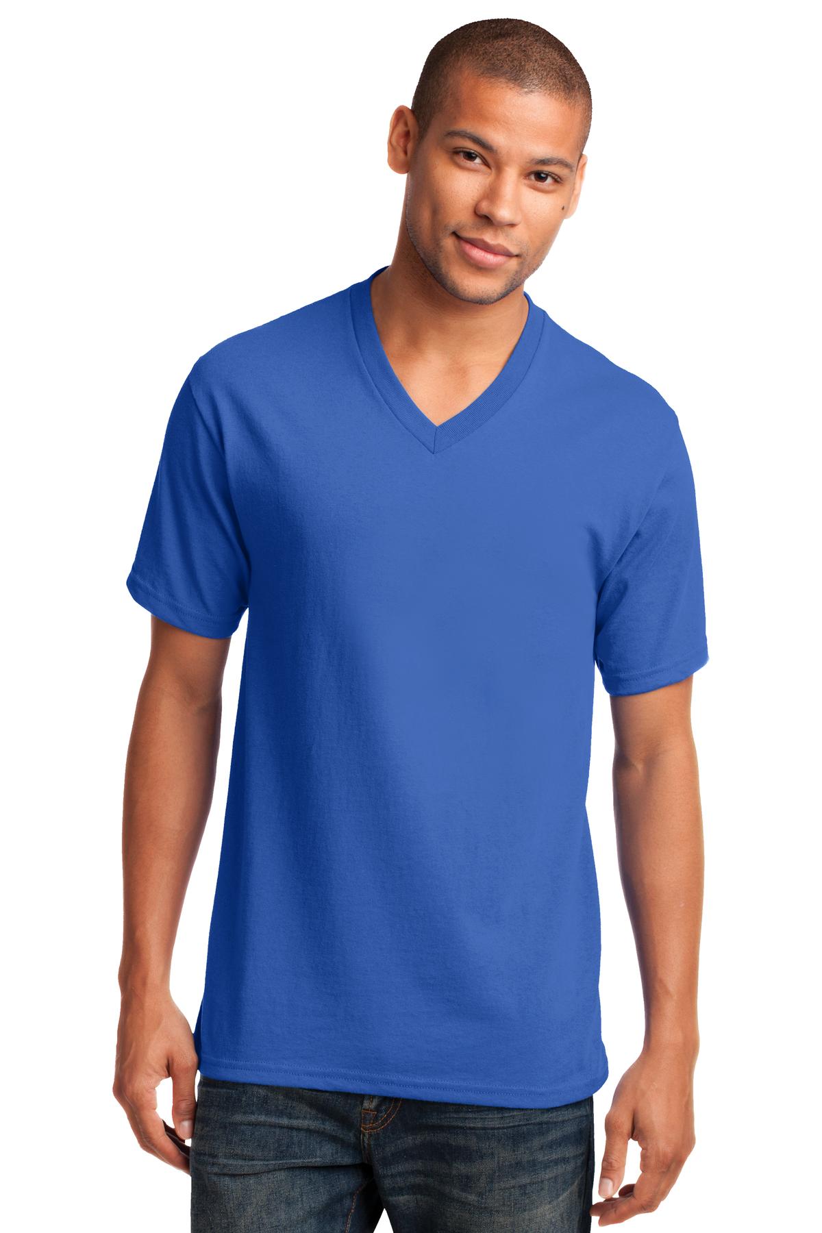 Port & Co Core Cotton V-Neck Tee. PC54V 22