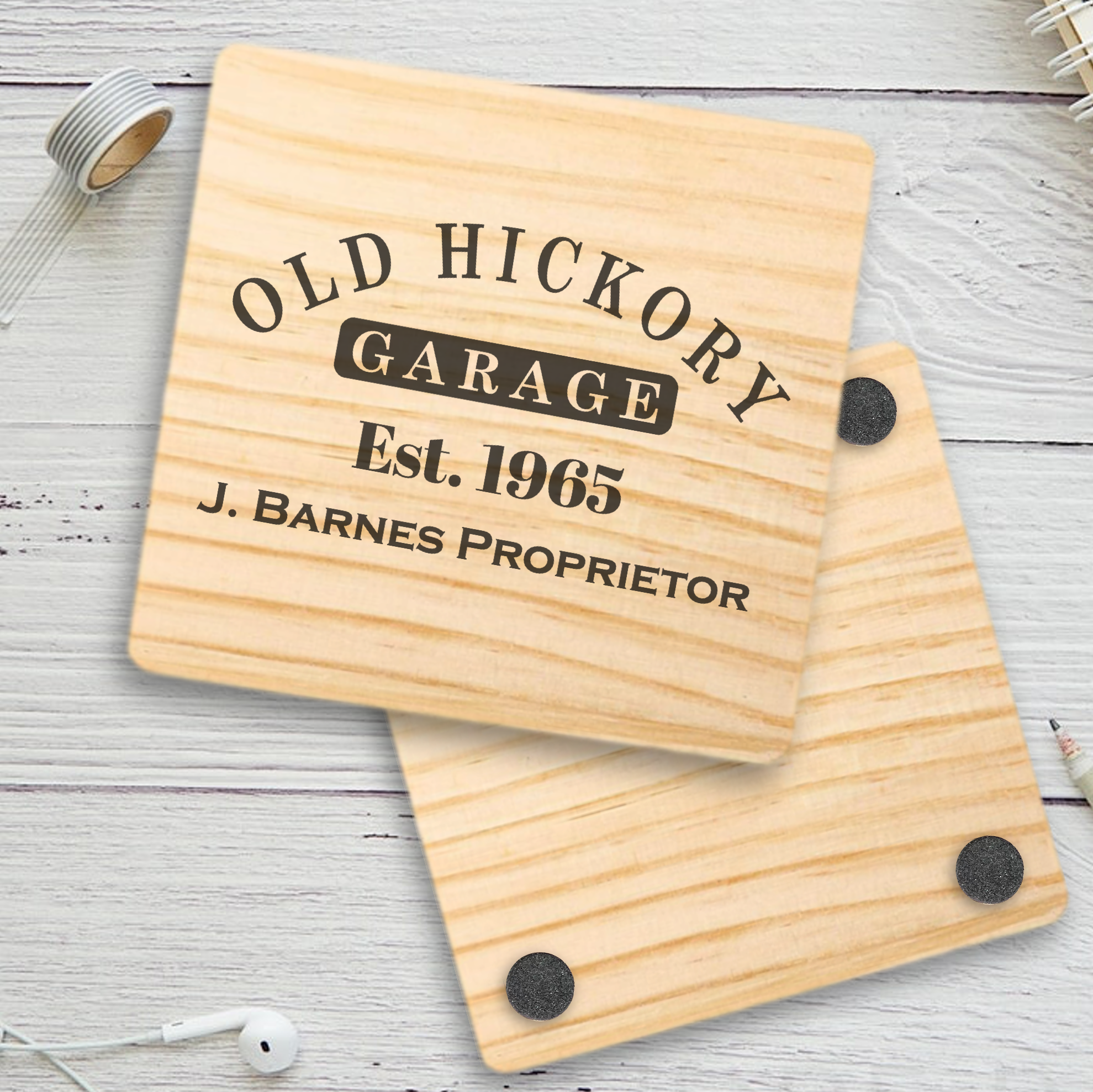 Square Wood Coaster 10