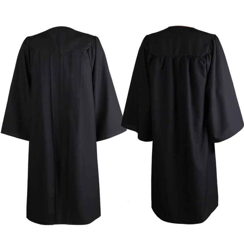 2022 Classical Matte Graduation Gown Cap Tassel Set for High School and Bachelor 5