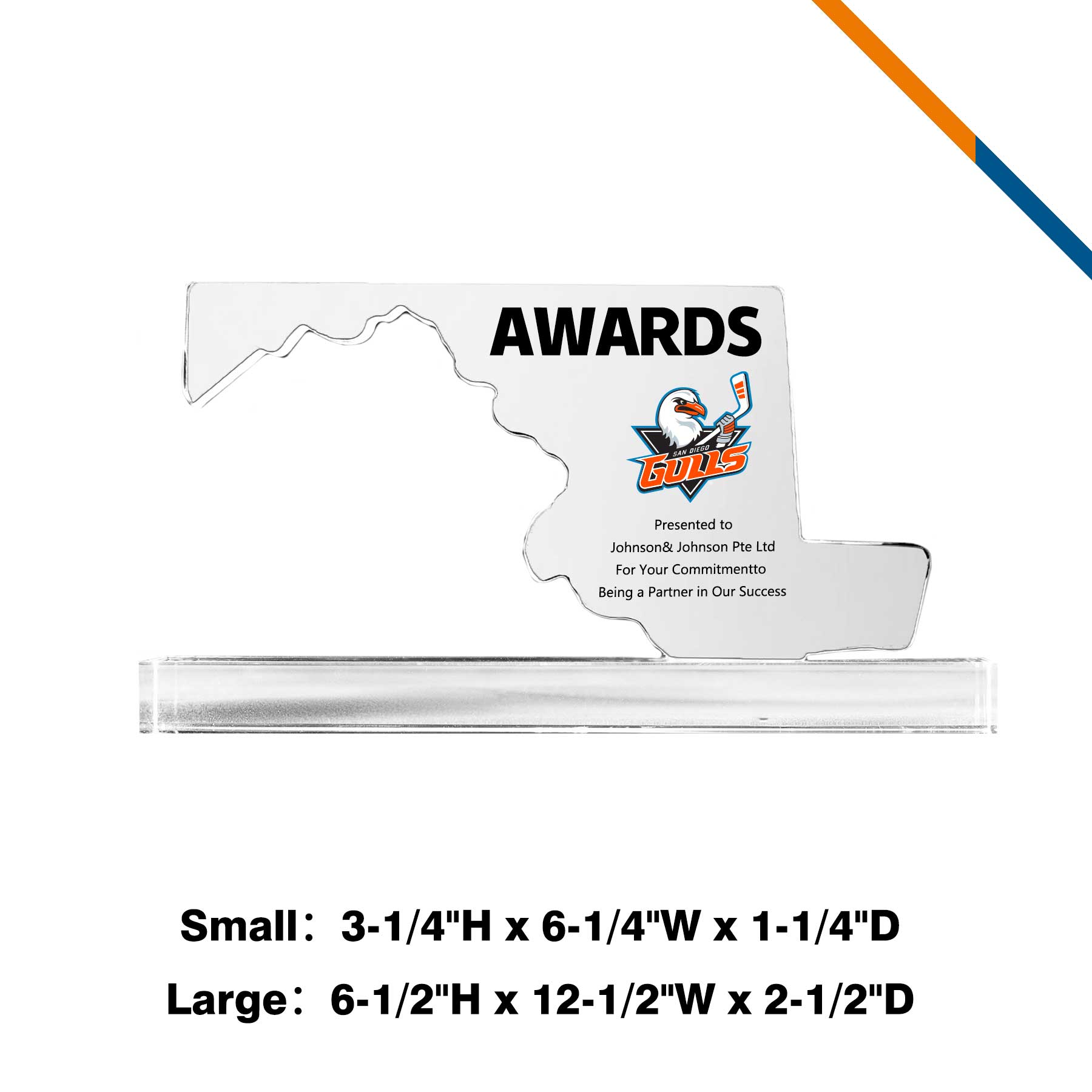 Cajus Maryland Crystal Award 2