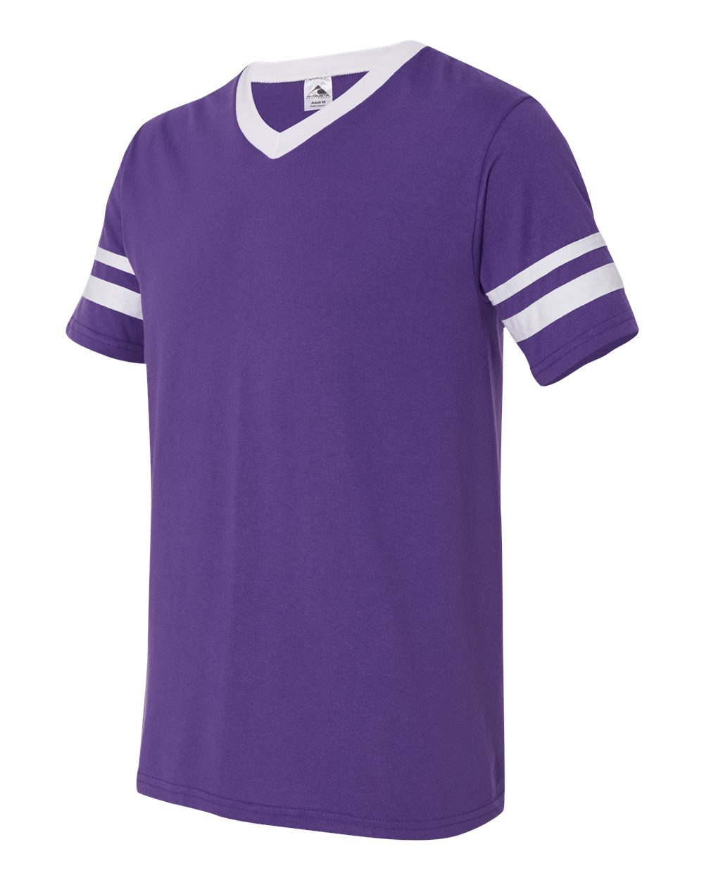 V-Neck Jersey with Striped Sleeves - 360 1