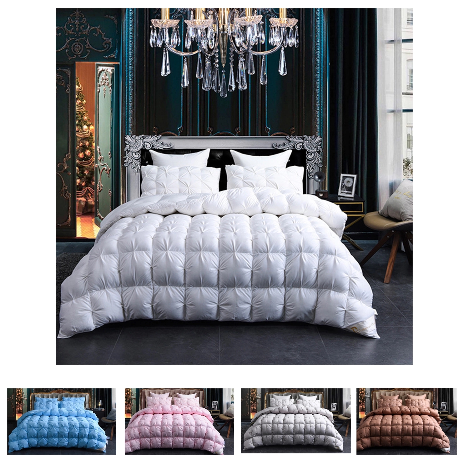 Lightweight Goose Feathers Down Comforter Duvet 1