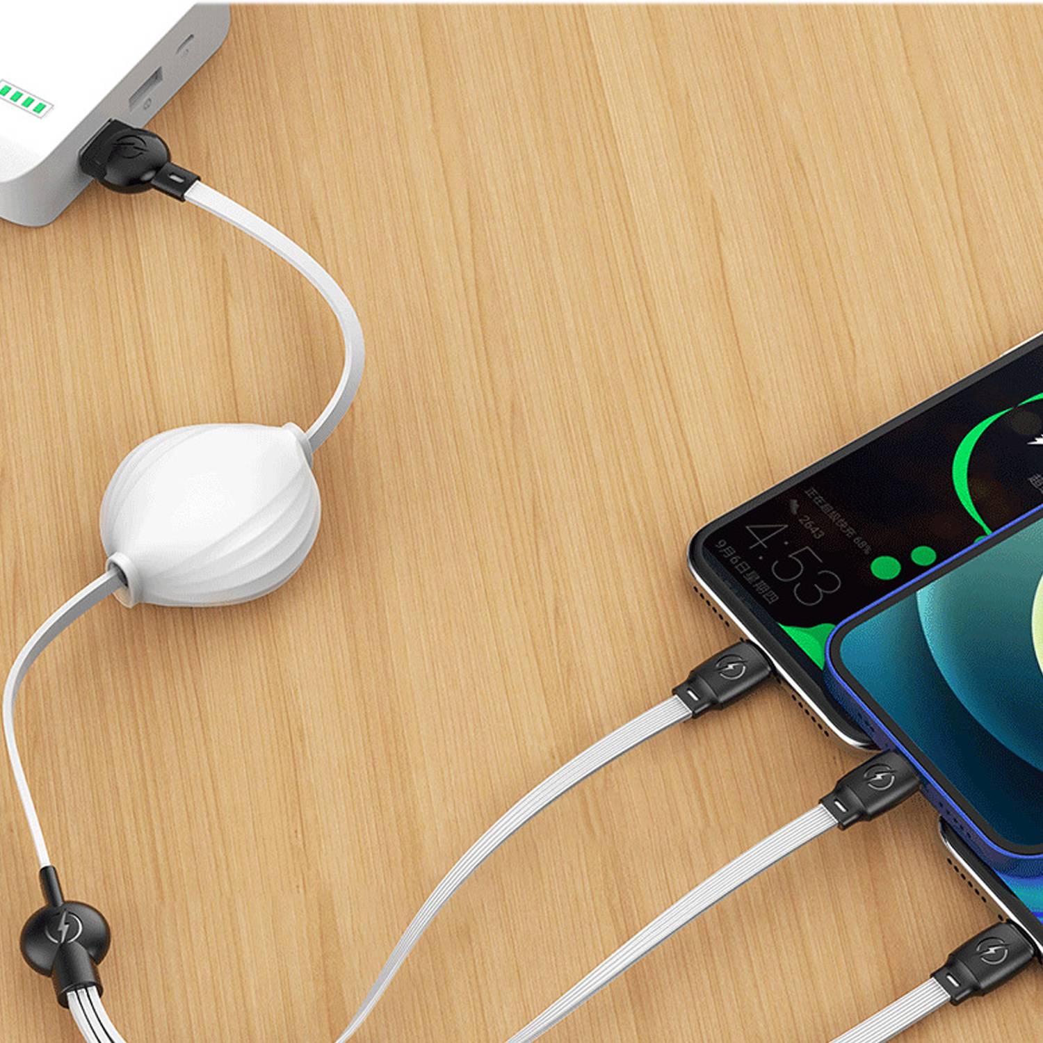 3 In 1 Retractable USB Data Charging Cable 2