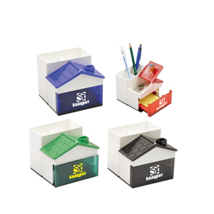 Pen Holder with Memo Holder with Clips 2