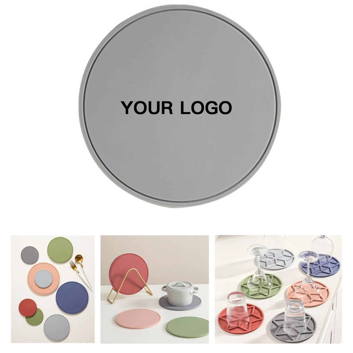 Round Silicone Pad for Tabletop Heat Safety 2