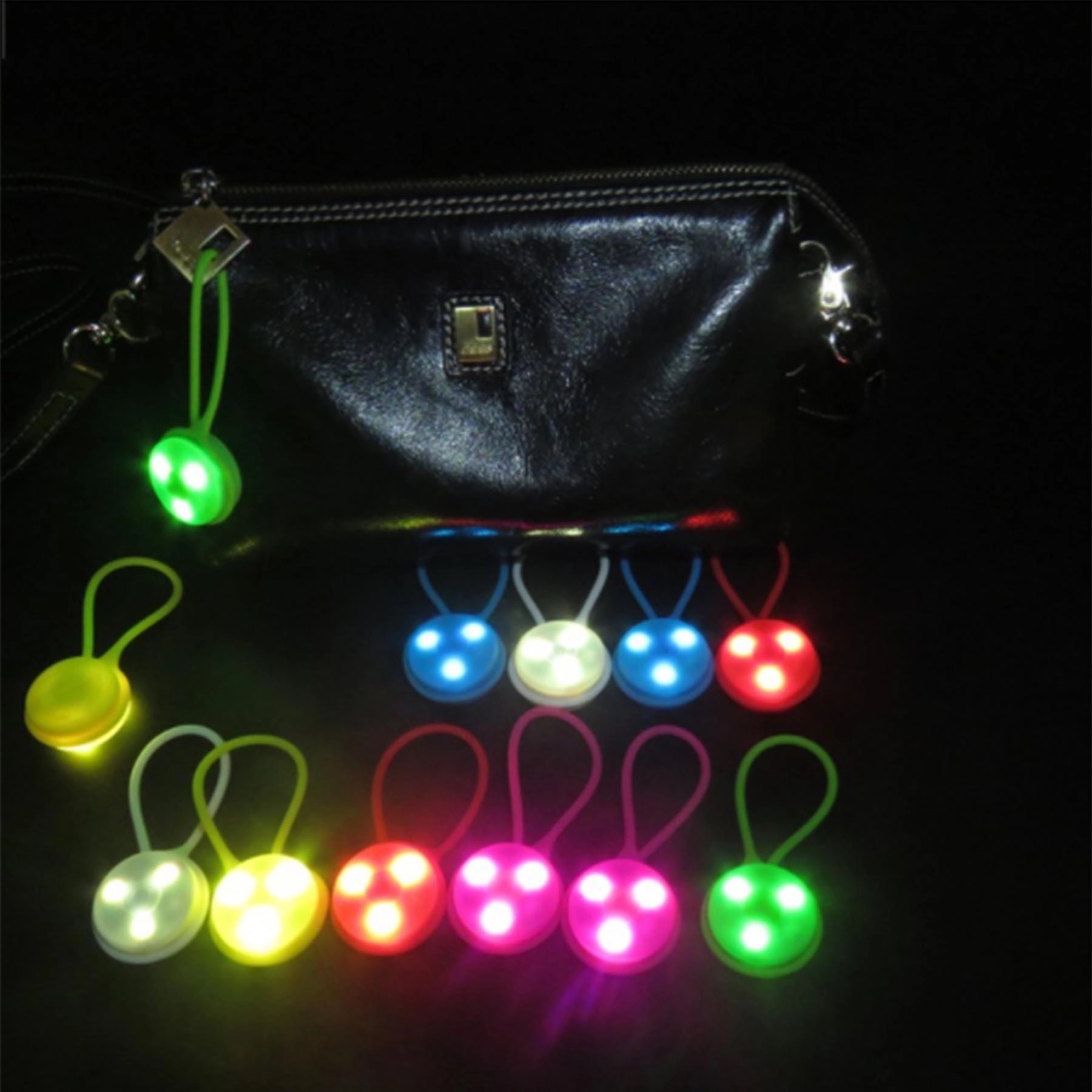 Outdoor Sports Silicone LED Warning Backpack Light 3