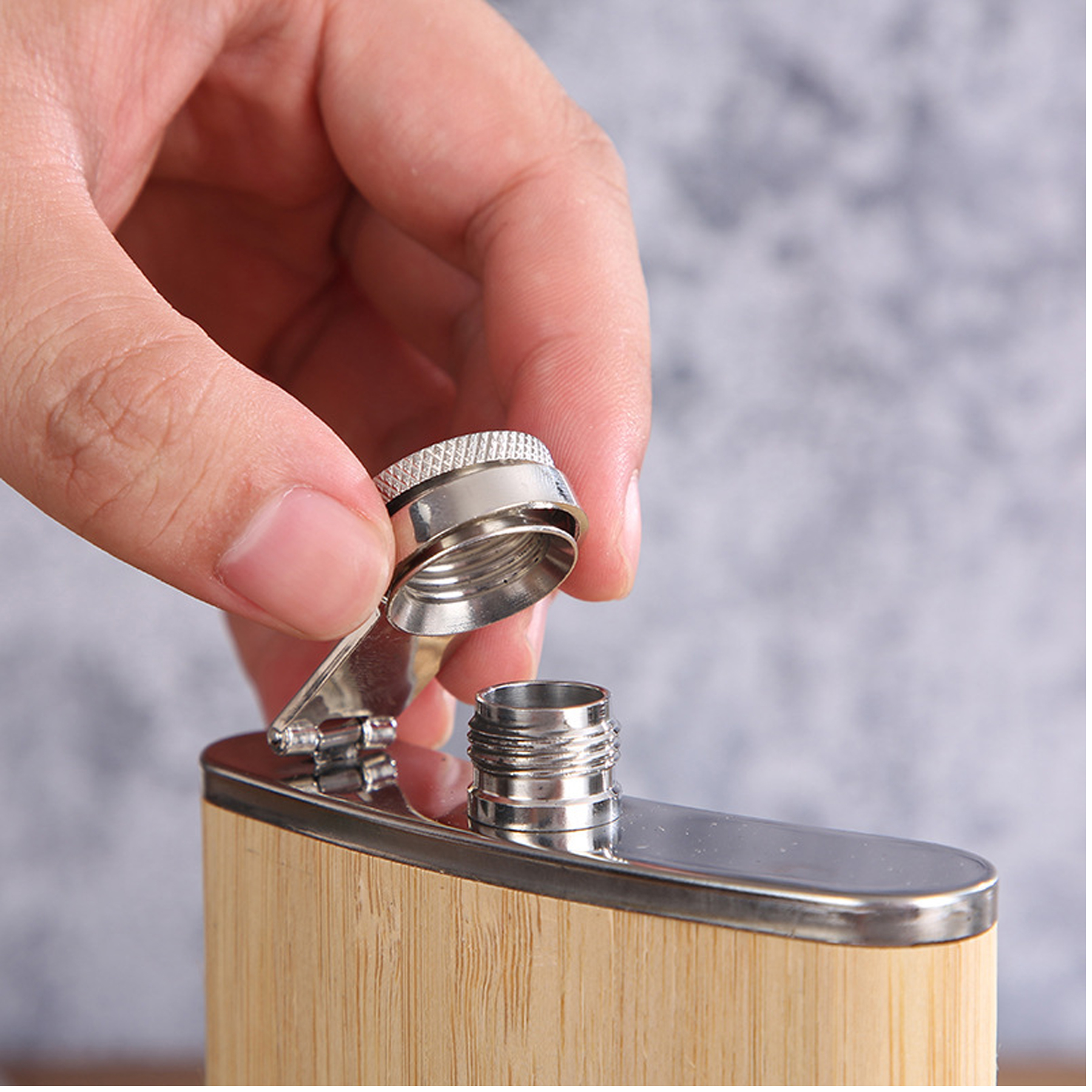 8 oz Flask Gift Set with Presentation Box - 6 Piece Set 5