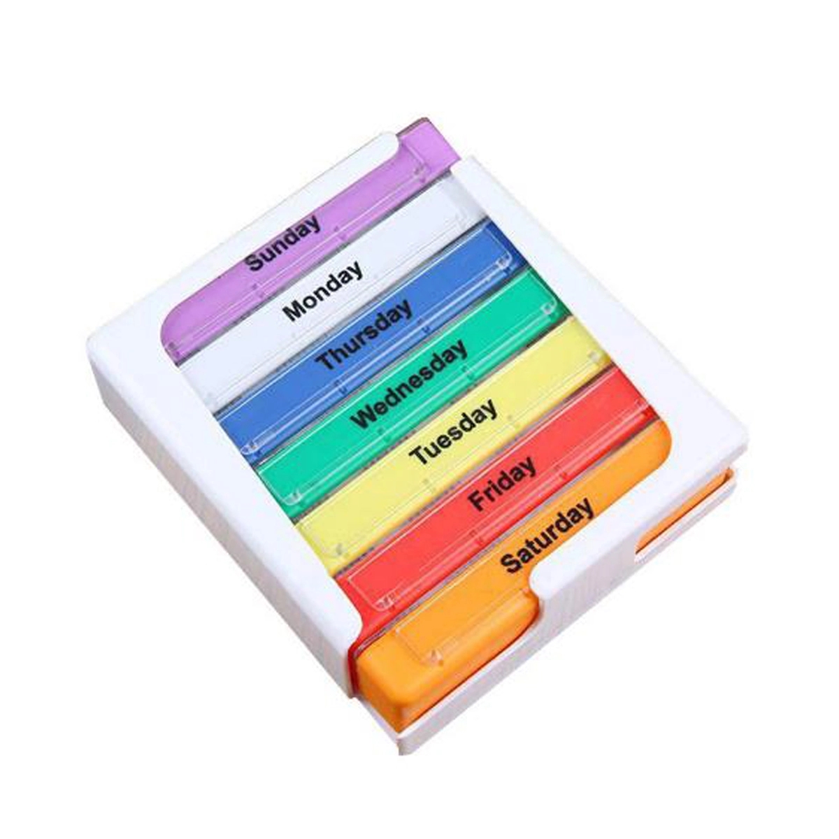 Stackable Daily Pill Organizer 7 Day 4 Times 2