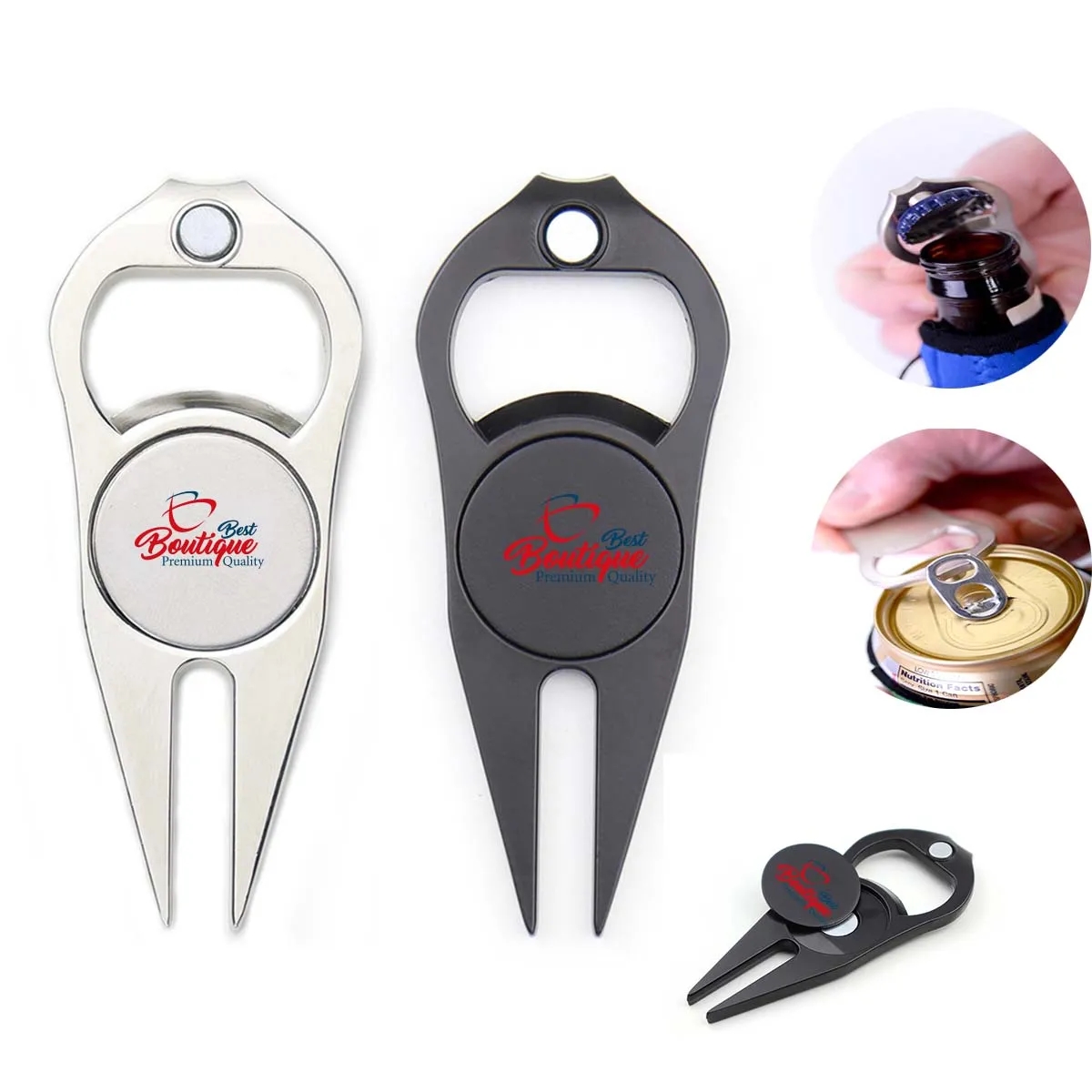 Custom Mutifucntion Golf Divot Tool with bottle opener 1