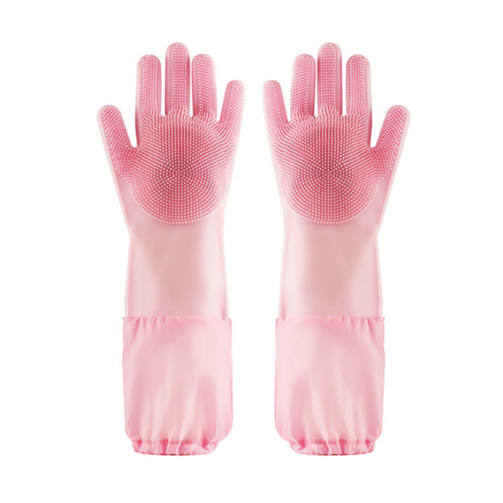 MOQ 50 PCS Versatile Long Pet Bath Silicone Gloves 2