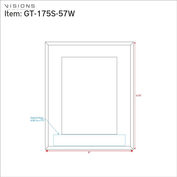 White Glass Photo Frame 6
