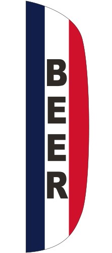"BEER" 3' x 15' Message Flutter Flag 1