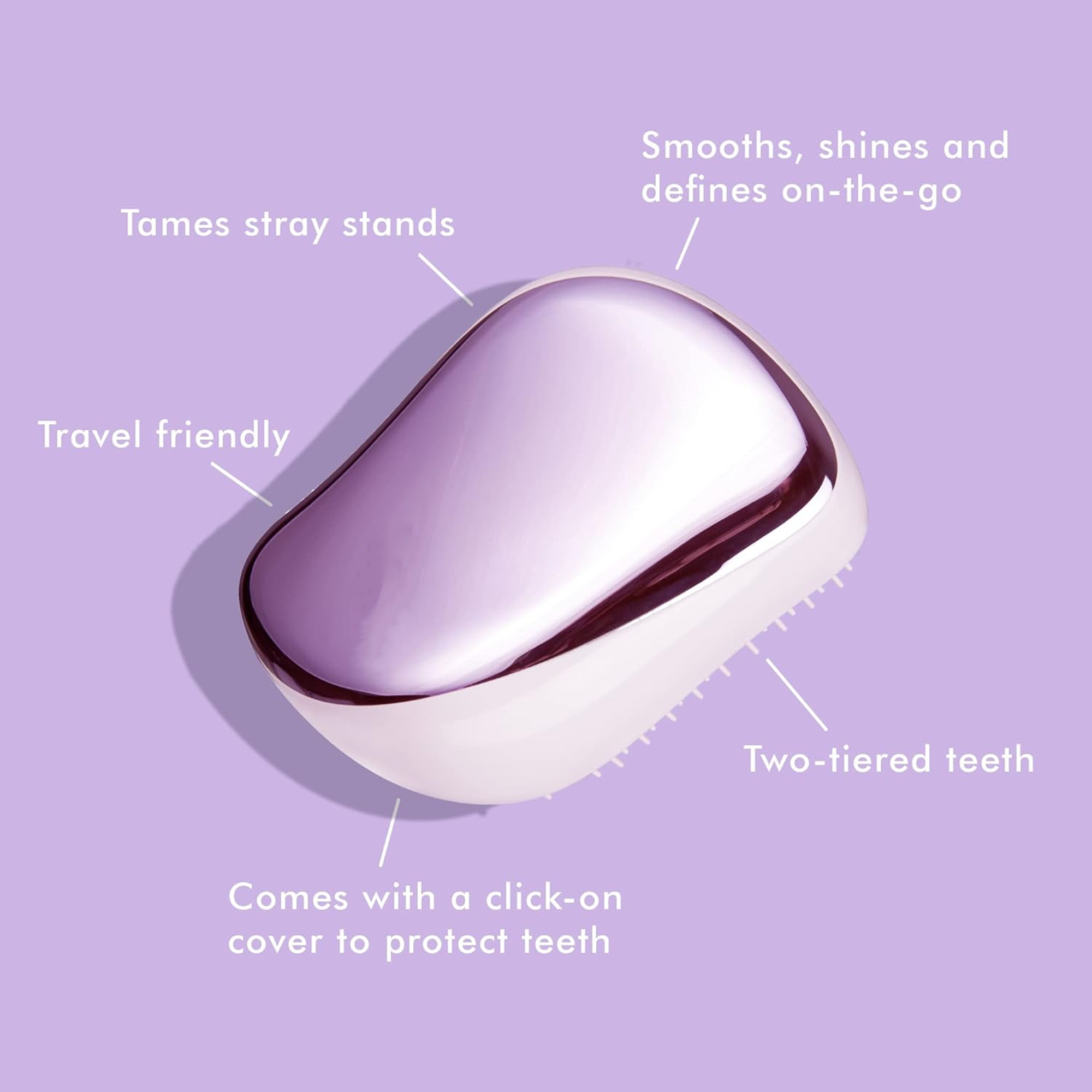 Compact Styler Detangling Hair Brush 2