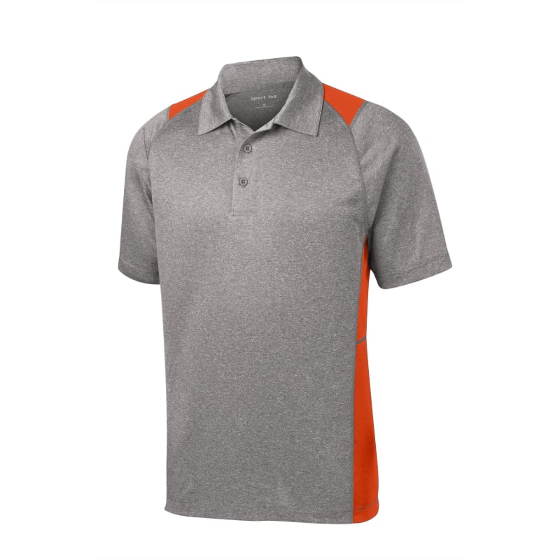 Sport-Tek Heather Colorblock Contender Polo. 42