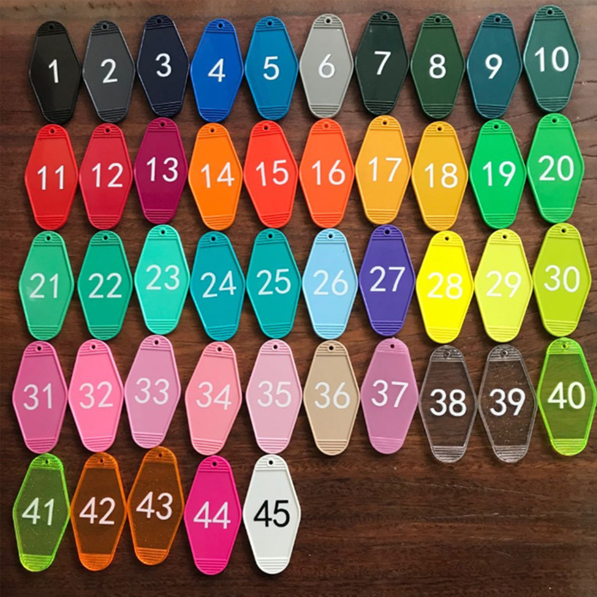 MOQ 20 Plastic Key Tag for Hotal 1