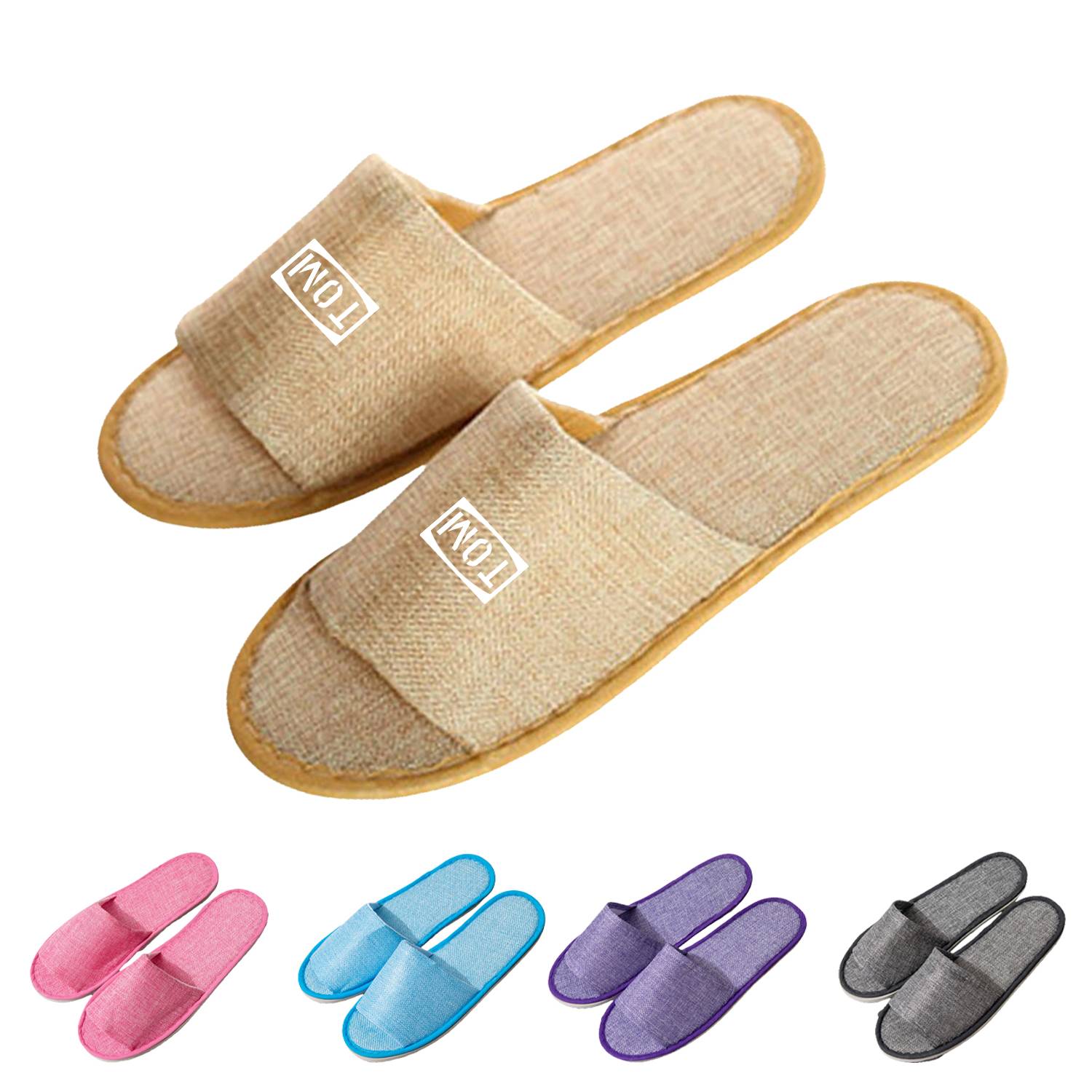 Open Toe Hotel Guest Spa Slippers 10