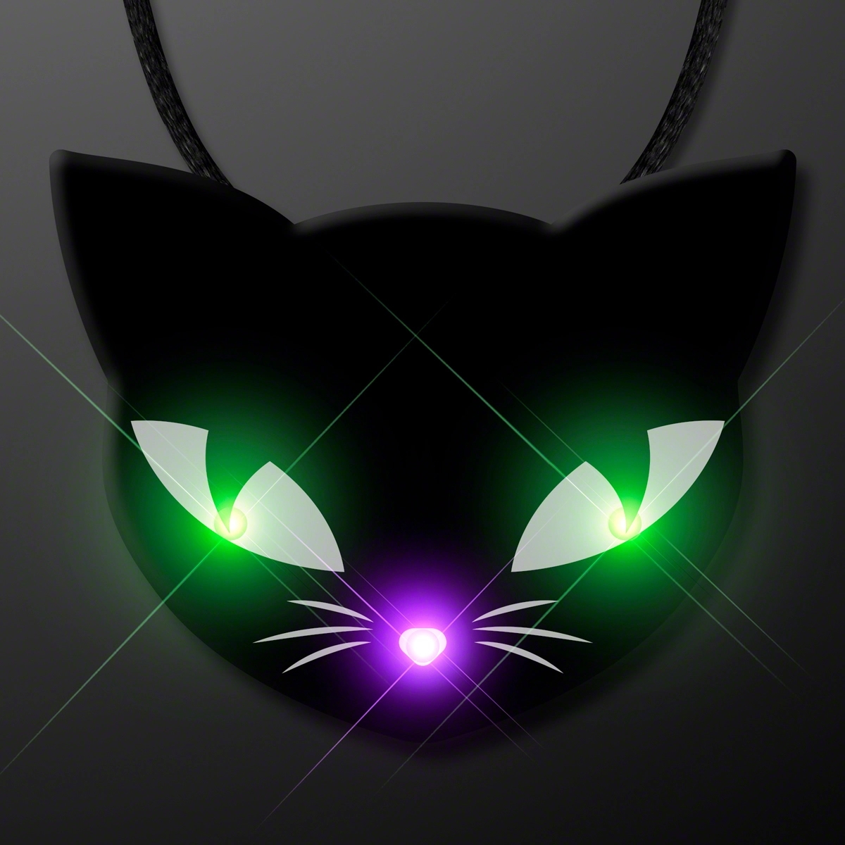 Spooky Cat Eyes Necklace, LED Halloween Jewelry 5