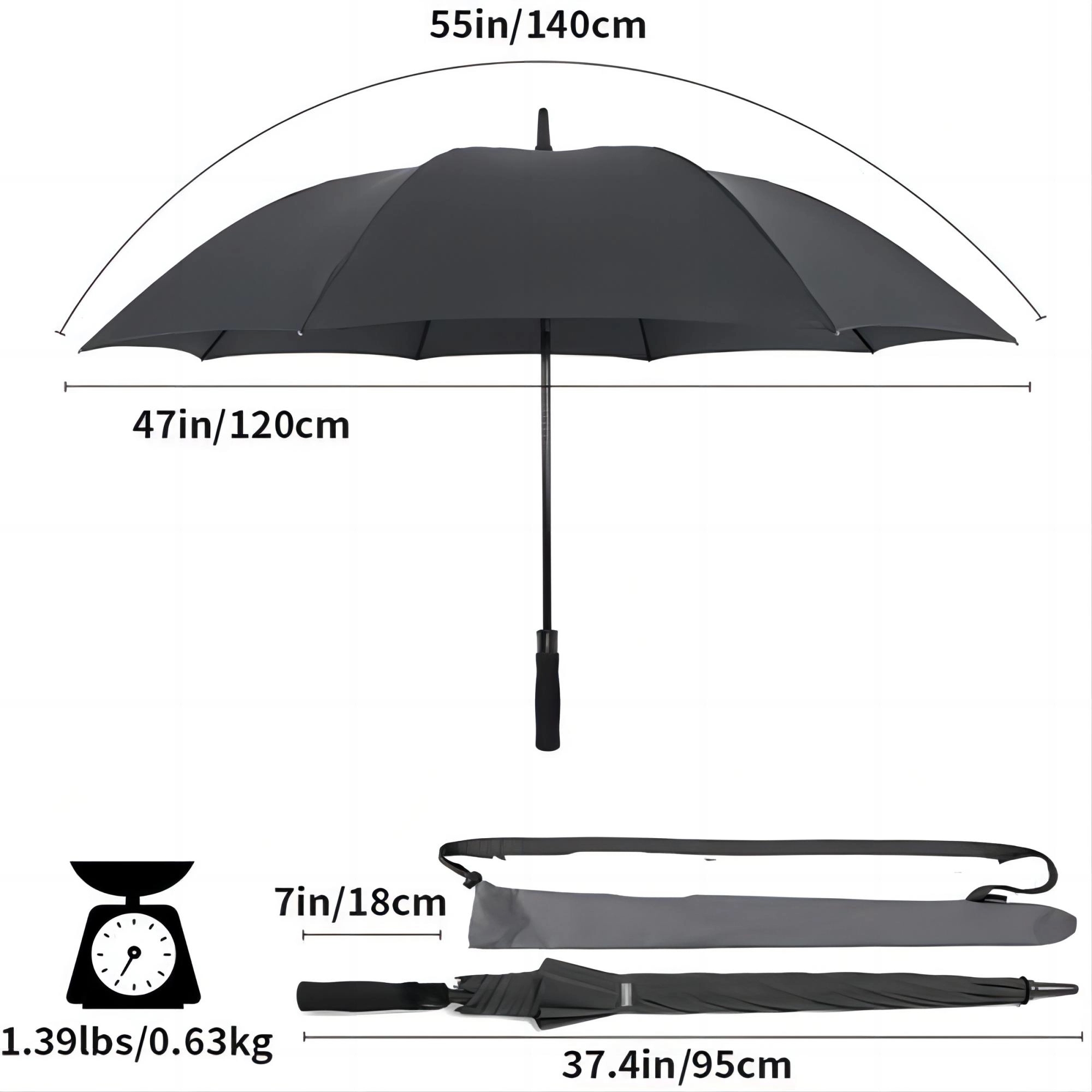 Golf Umbrella 55 Inches MOQ 50PCS 8