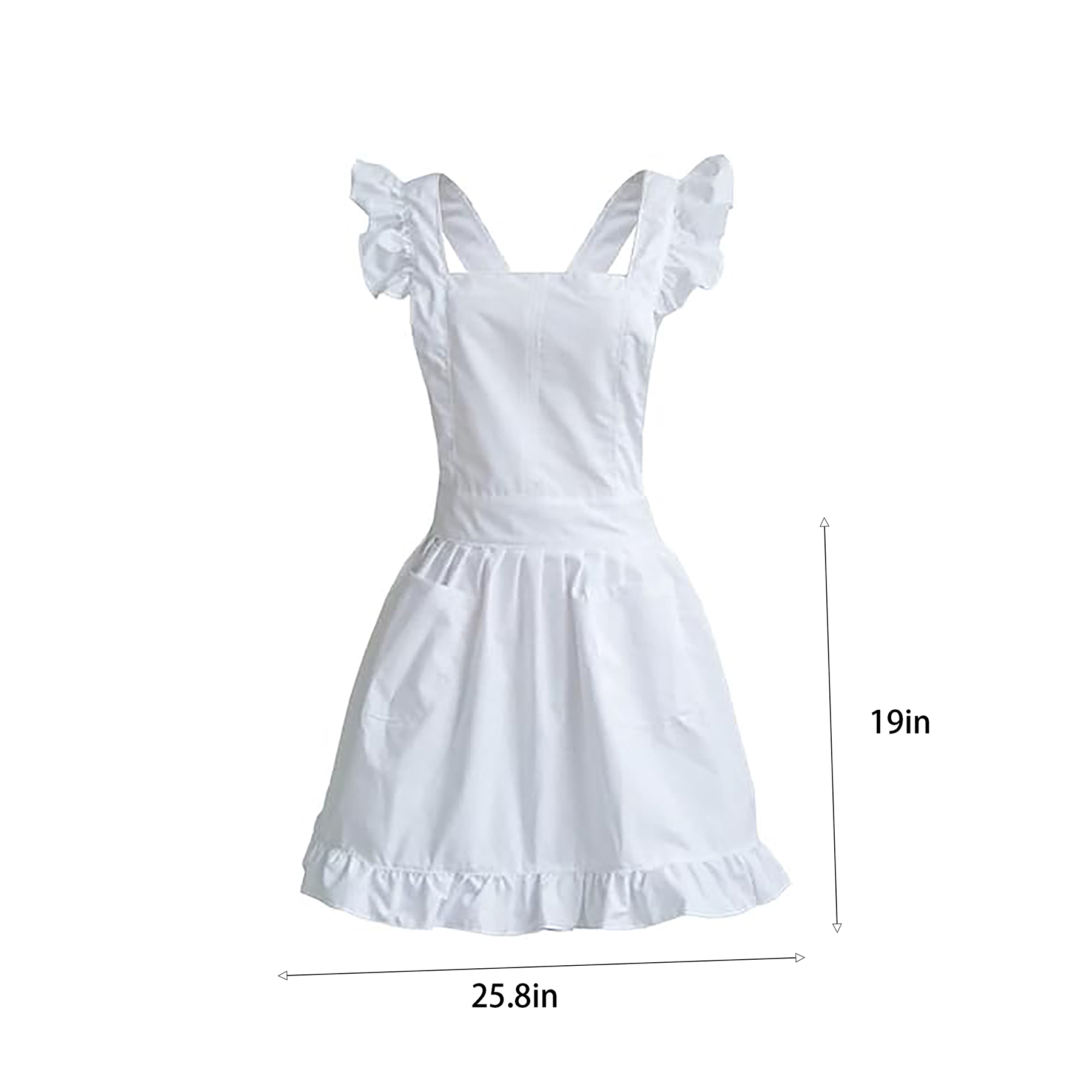 Ruffled Vintage Maid Apron 6