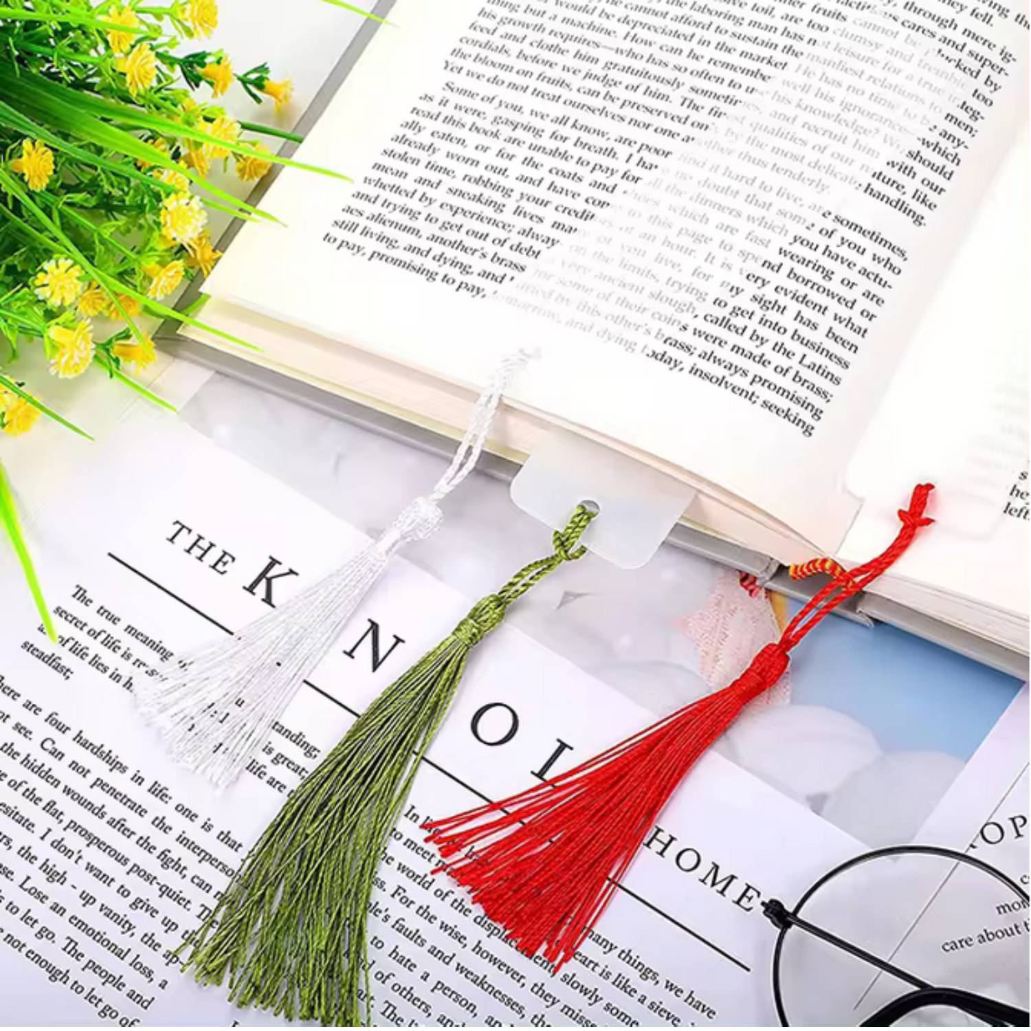 Transparent Acrylic Bookmark With Tassel 4