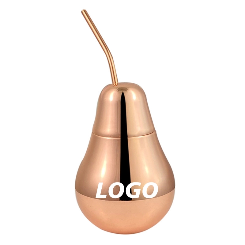 Custom 14 oz Stainless Steel Pear Cup 2