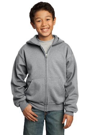 Port & Company® Youth Core Fleece Full-Zip Hooded Sweatshirt 65