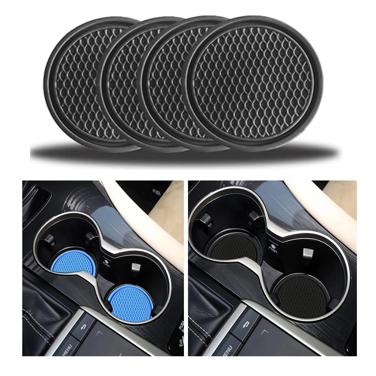 5 Pack Universal Non-Slip Waterproof Car Cup Holder Coaster 3
